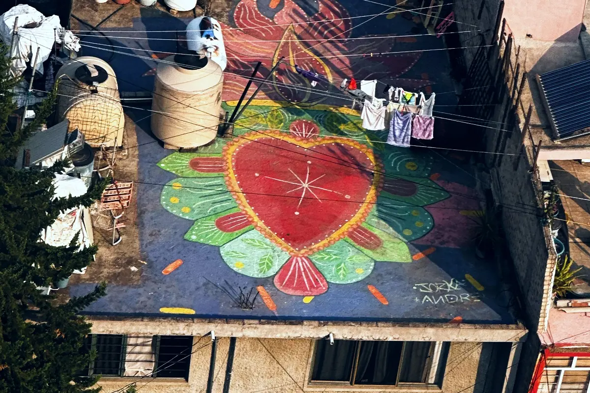 Detalle de vista desde el Cablebús L2